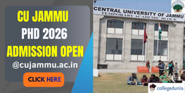 CU Jammu PhD Admission 2026 Open
